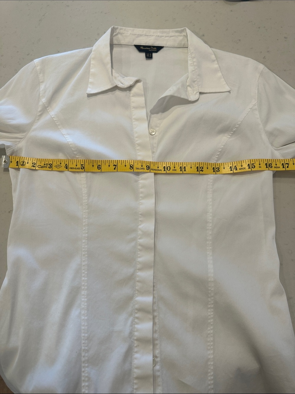 Massimo Dutti White Button Down Blouse Size 6 - Picture 5 of 5